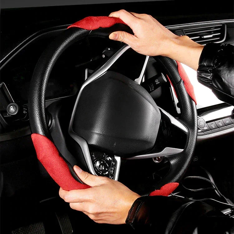 Suede steering wheel cover for your vehicle