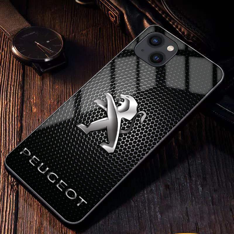 Etui na telefon komórkowy z logo samochodu, model niestandardowy, dowolny model samochodu, model telefonu komórkowego, pełna seria Apple