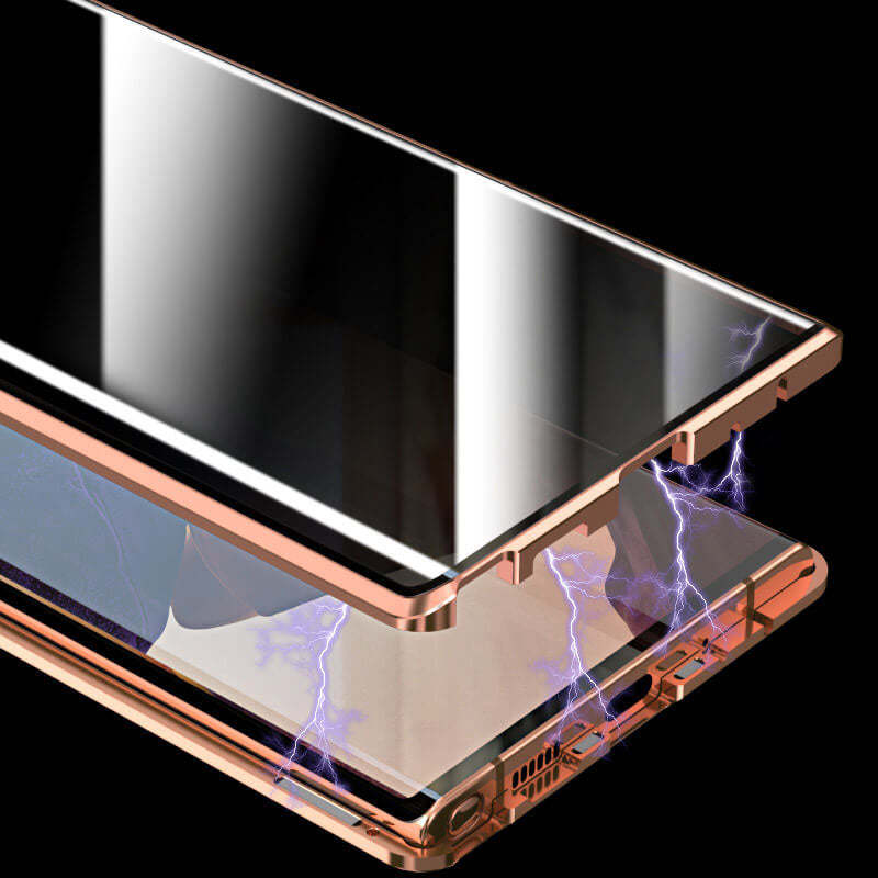 Θήκη τηλεφώνου Samsung μαγνητική διπλής όψης από σκληρυμένο γυαλί