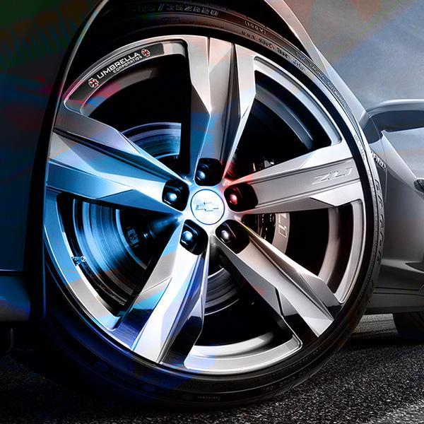 Adesivo de carro de metal com roda de personalidade 3D (4 peças)