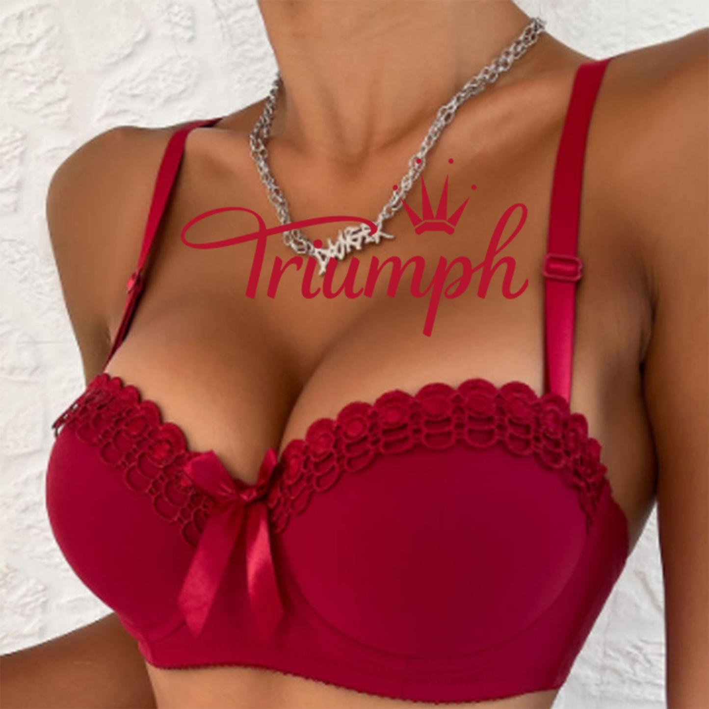 Triumph® - 3 temp.💖50% rabatu✨2024 nowy haftowany koronkowy biustonosz plus size【65A-120H】
