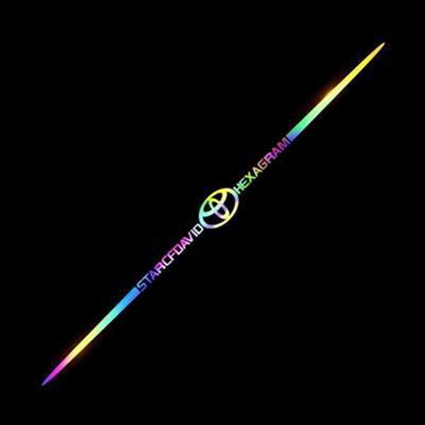 3D kolorowa odblaskowa naklejka samochodowa laserowa 10 szt.
