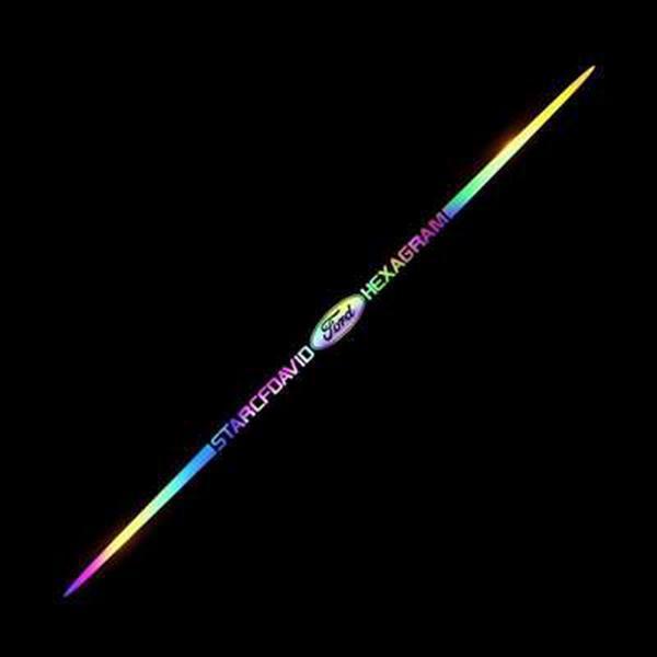 3D kolorowa odblaskowa naklejka samochodowa laserowa 10 szt.