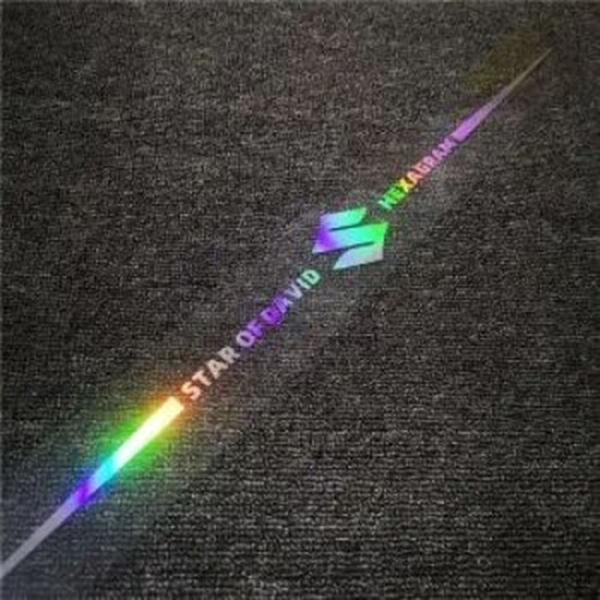 3D kolorowa odblaskowa naklejka samochodowa laserowa 10 szt.