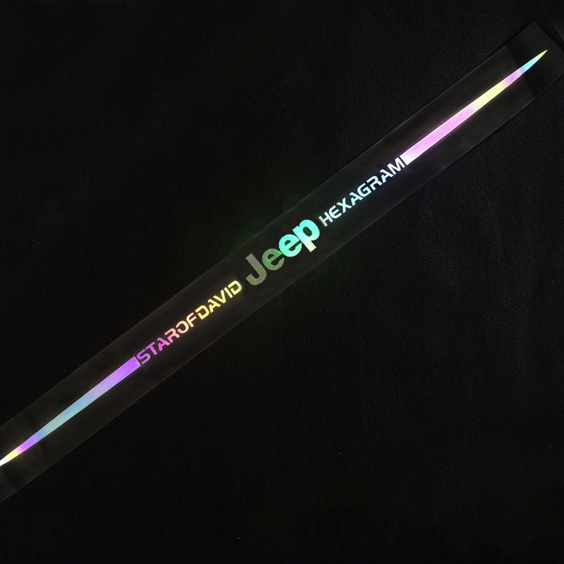 3D kolorowa odblaskowa naklejka samochodowa laserowa 10 szt.