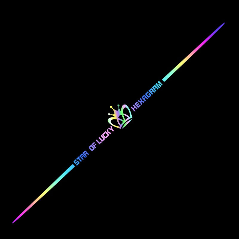 3D kolorowa odblaskowa naklejka samochodowa laserowa 10 szt.