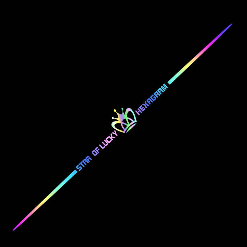 3D kolorowa odblaskowa naklejka samochodowa laserowa 10 szt.