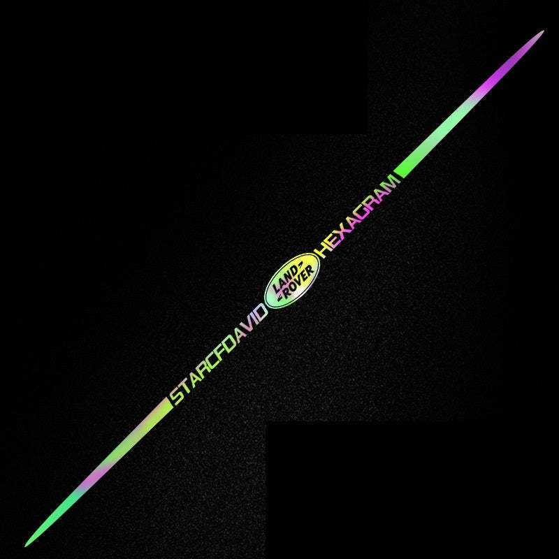 3D kolorowa odblaskowa naklejka samochodowa laserowa 10 szt.