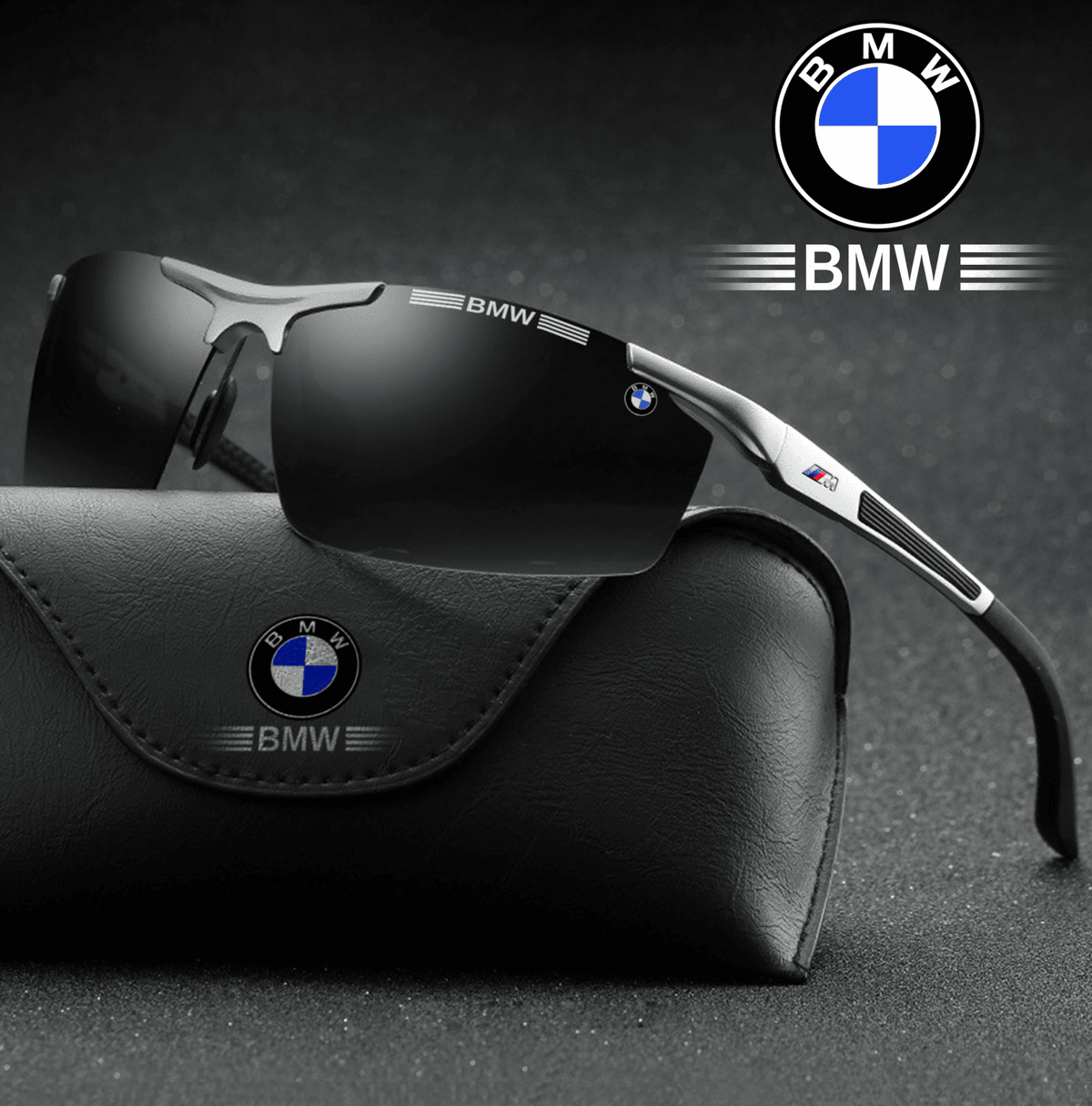 Męskie okulary przeciwsłoneczne BMW Driving z polaryzacją 2024