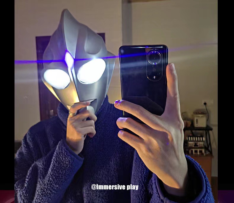 Kask Ultraman Tiga dla dzieci, do noszenia, Zero Mask, dla dorosłych, Touch, Luminous Mask, Touch