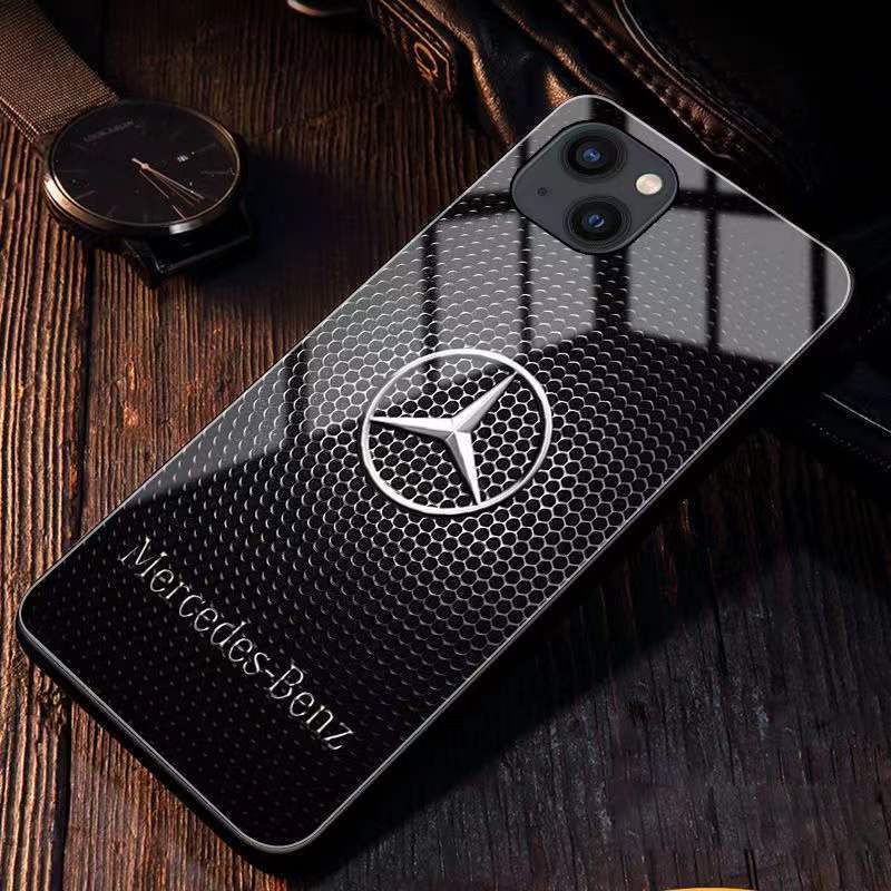 Etui na telefon komórkowy z logo samochodu, model niestandardowy, dowolny model samochodu, model telefonu komórkowego, pełna seria Apple
