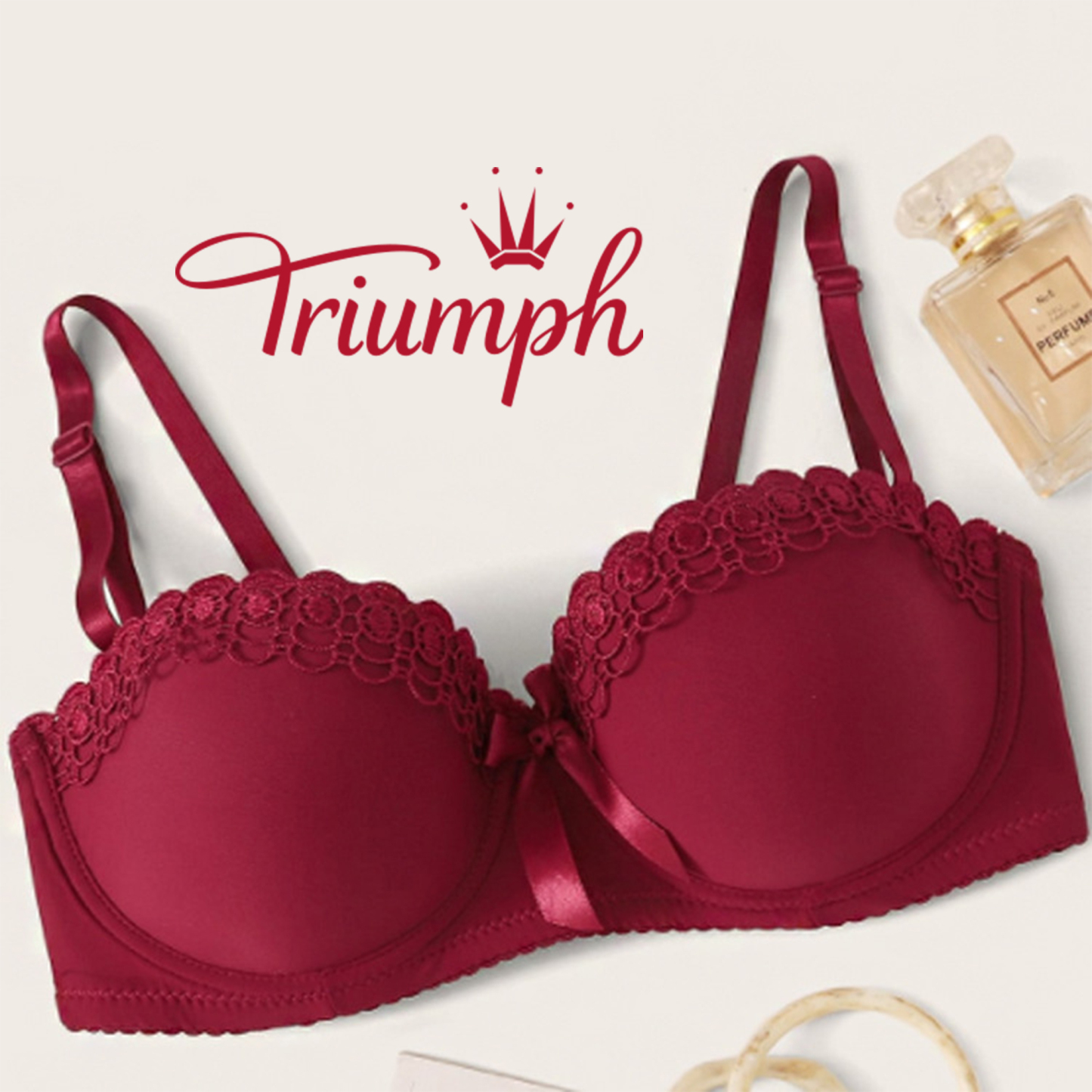 Triumph® - 3 temp.💖50% rabatu✨2024 nowy haftowany koronkowy biustonosz plus size【65A-120H】