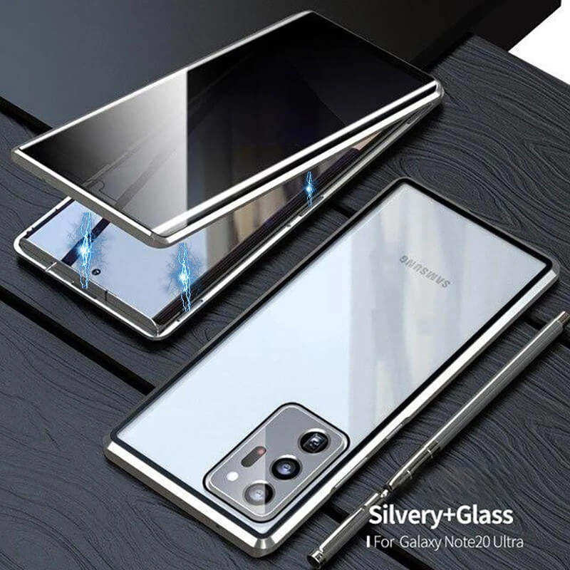 Θήκη τηλεφώνου Samsung μαγνητική διπλής όψης από σκληρυμένο γυαλί