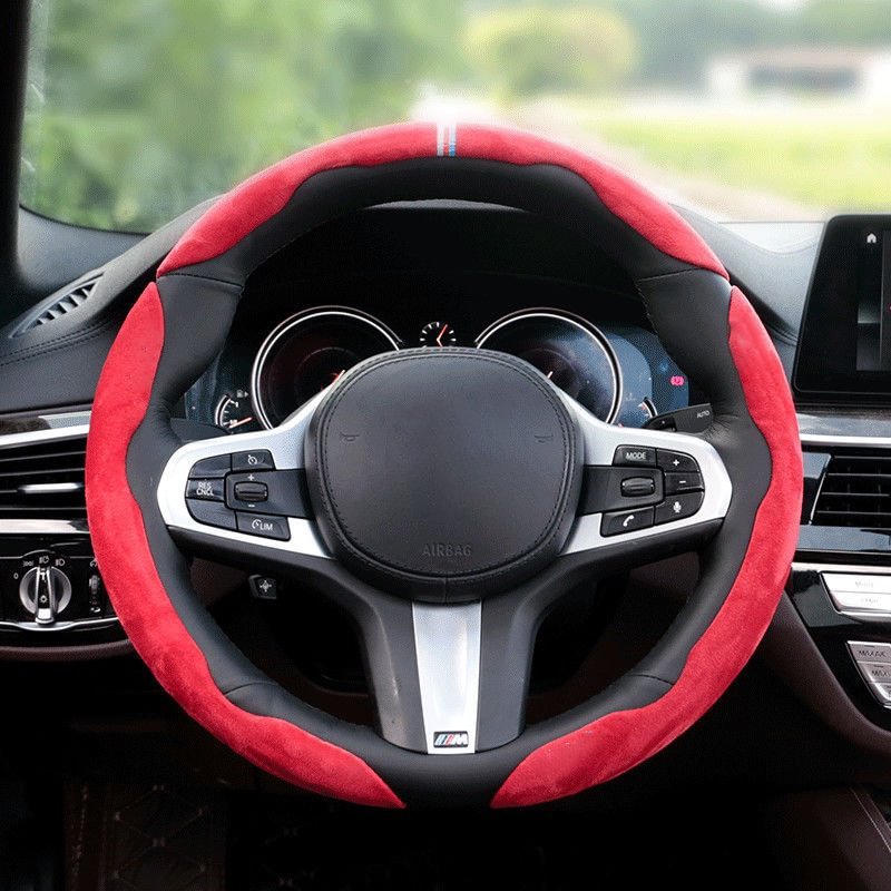 Suede steering wheel cover for your vehicle