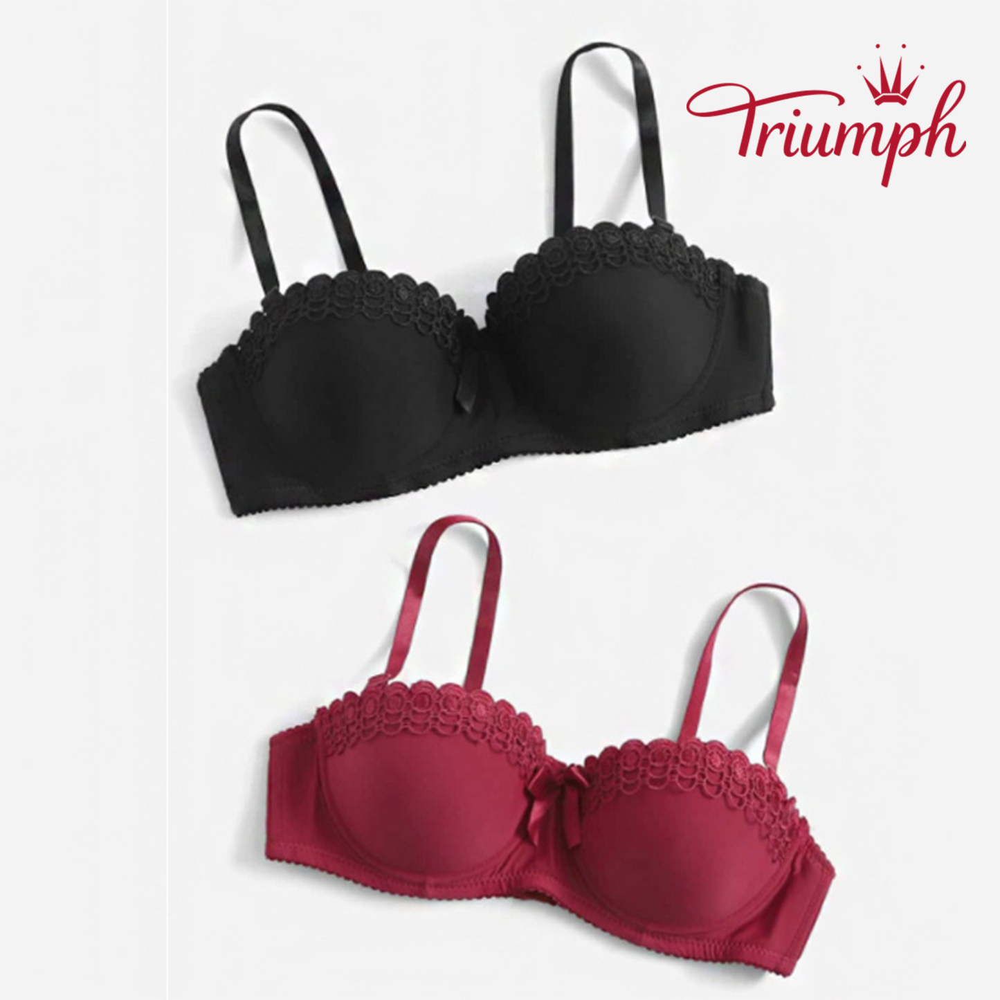 Triumph® - 3 temp.💖50% rabatu✨2024 nowy haftowany koronkowy biustonosz plus size【65A-120H】