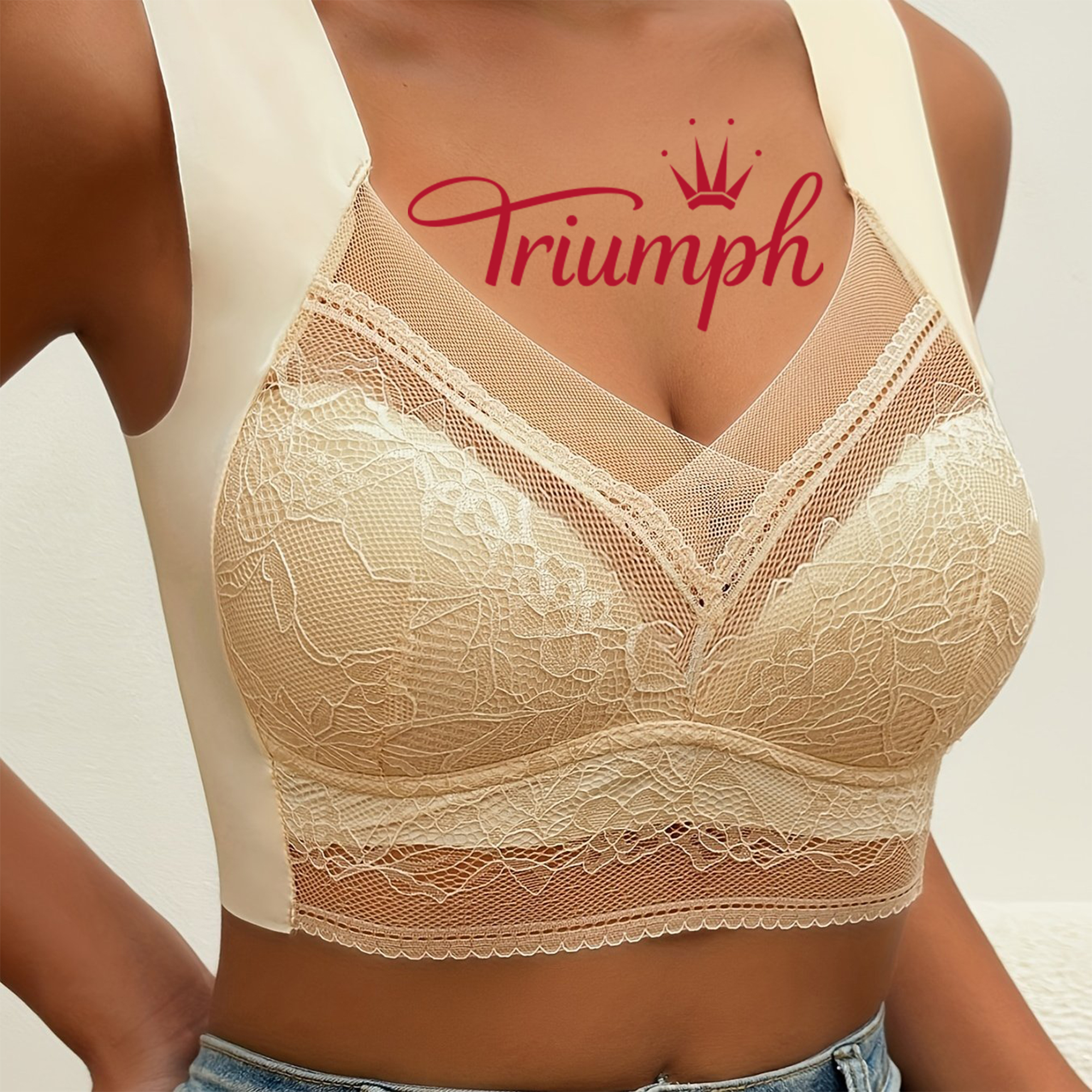 [3 sztuki] Koronkowy biustonosz Triumph [75-105]