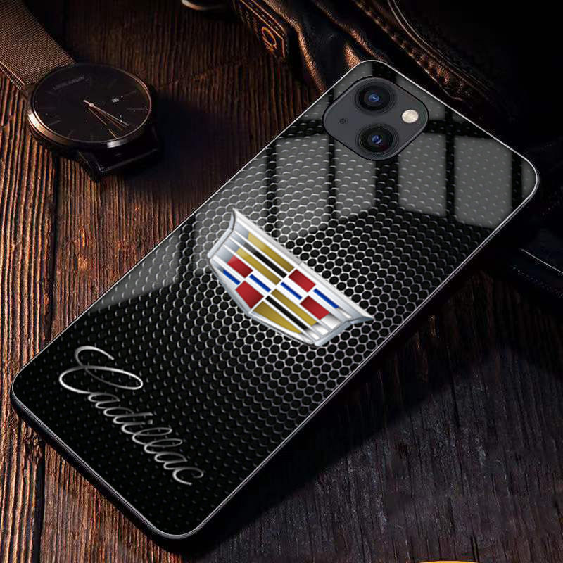 Etui na telefon komórkowy z logo samochodu, model niestandardowy, dowolny model samochodu, model telefonu komórkowego, pełna seria Apple