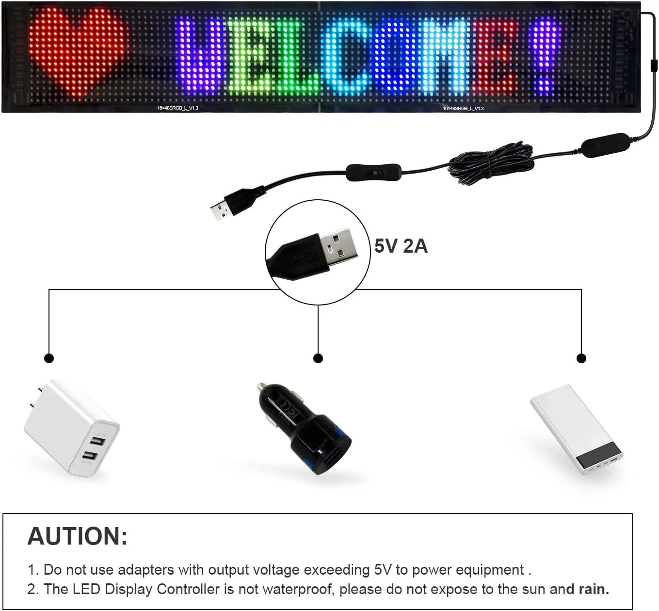 Ultracienki, elastyczny ekran LED Bluetooth