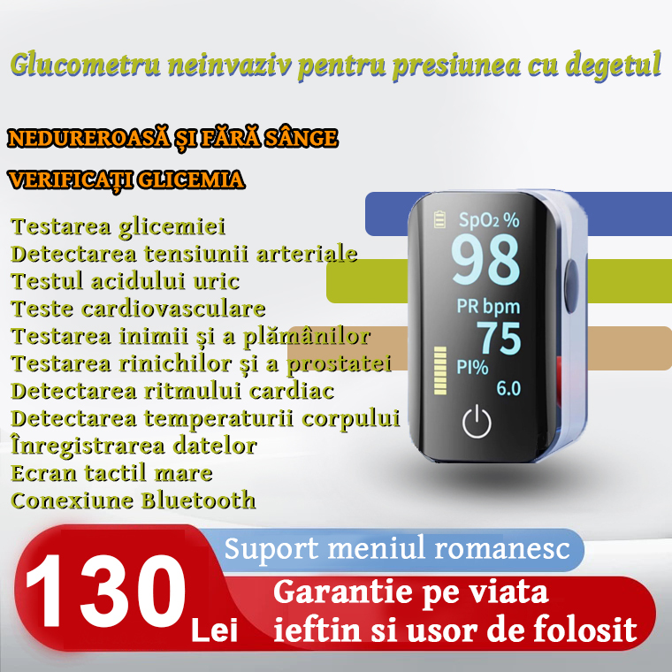 Nieinwazyjny monitor poziomu glukozy we krwi