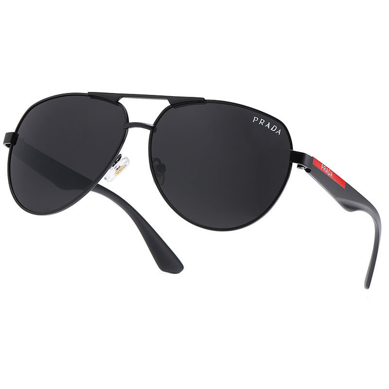 PRADA🕶️okulary antypromieniowe i anty-UV w złotej oprawce
