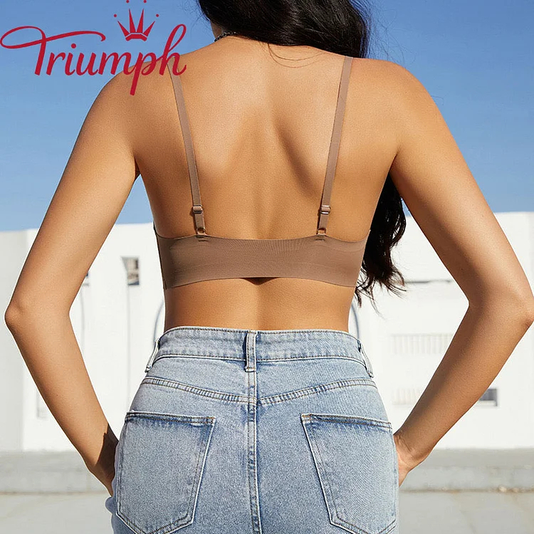 Triumph -Sutien fără cusături din mătase de gheață fără inel de oțel 【S-3XL】