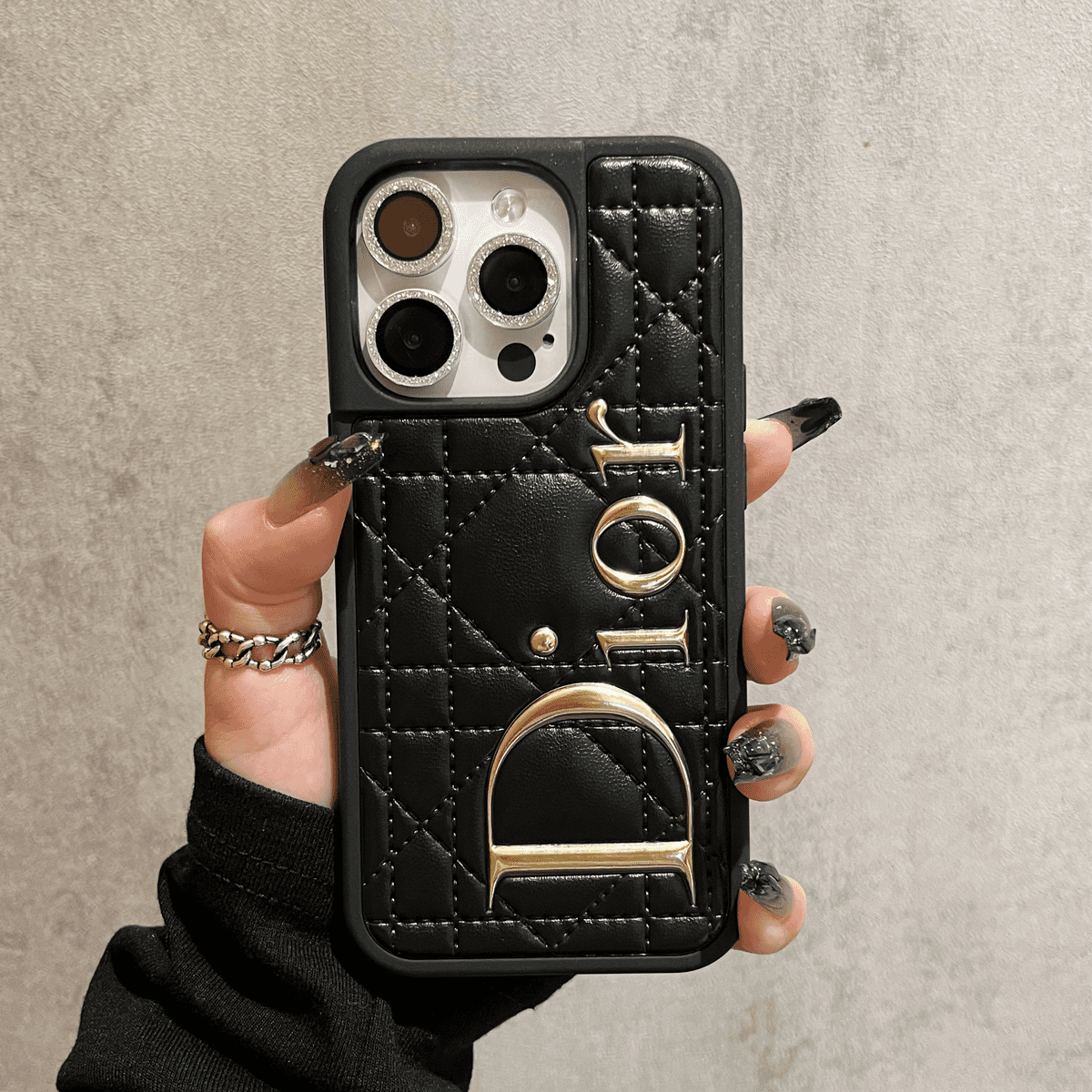 Wysokiej klasy skóra Dior odpowiednia do luksusowego etui na telefon komórkowy Apple 13ProMax 12 Light Luxury iPhone15
