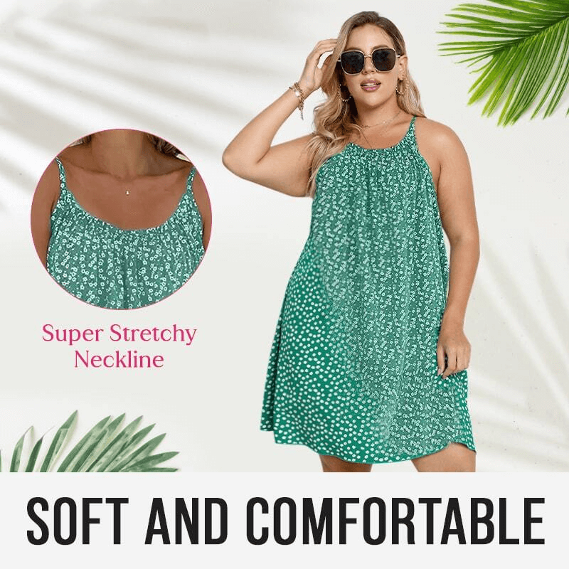🏝️Rochie camisole cu imprimeu floral🌸
