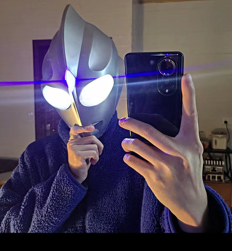 Kask Ultraman Tiga dla dzieci, do noszenia, Zero Mask, dla dorosłych, Touch, Luminous Mask, Touch