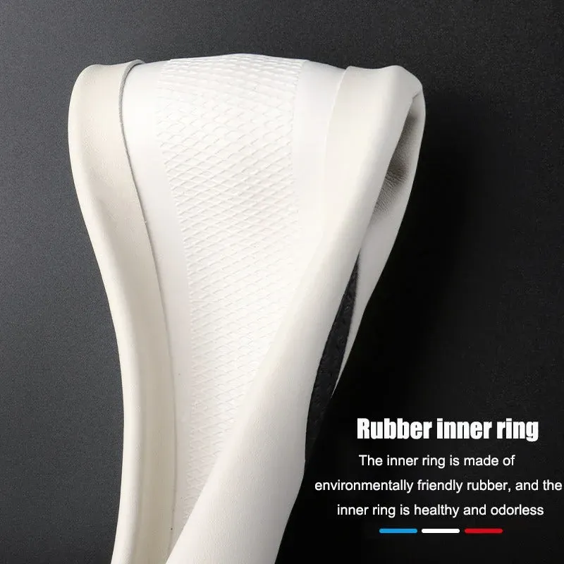 Skórzana osłona kierownicy samochodu