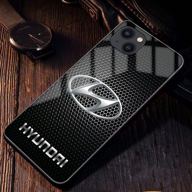 Etui na telefon komórkowy z logo samochodu, model niestandardowy, dowolny model samochodu, model telefonu komórkowego, pełna seria Apple