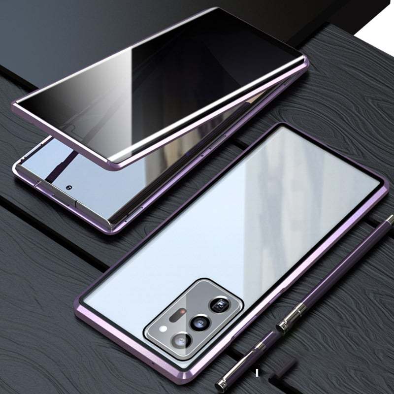 🔥 Magnetyczne szkło hartowane dwustronne etui na telefon Samsung