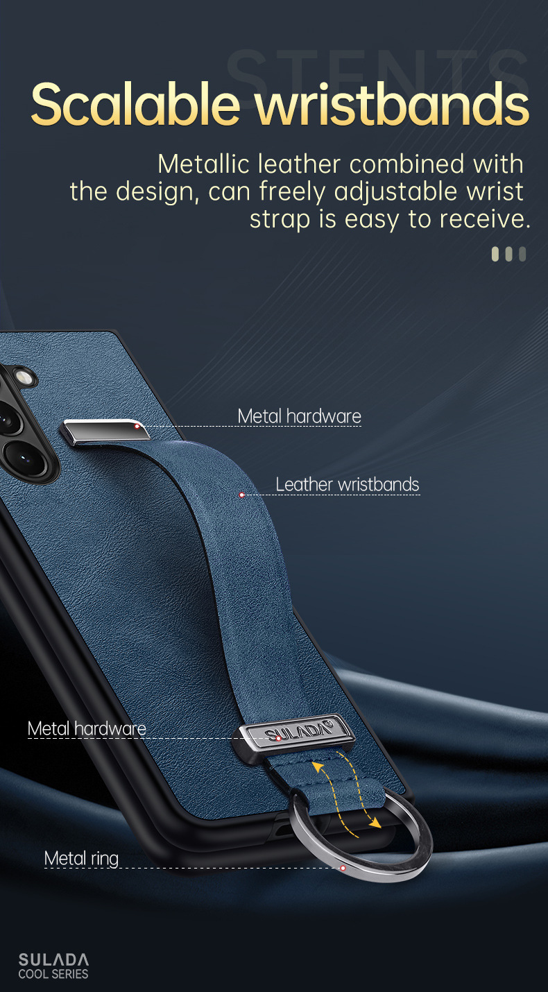 Etui na telefon komórkowy Samsung Zfold6 Sulada biznesowe etui z klapką ze skóry składanej 4/5/6 all-inclusive magnetyczne etui z przyssawką