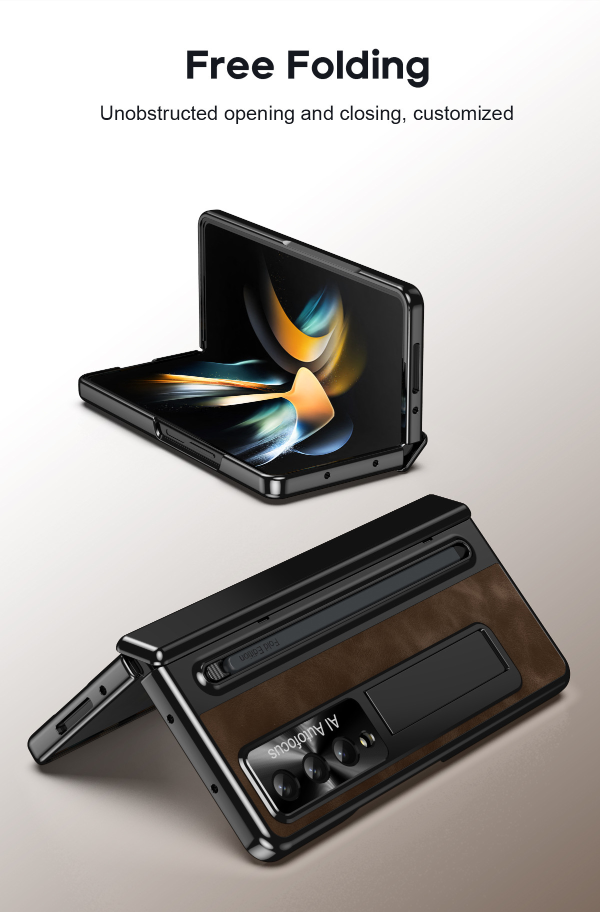 Nadaje się do etui na telefon komórkowy Samsung Zfold FOLD4 składana oficjalna folia na pióro wielofunkcyjne etui ochronne zapobiegające upadkowi