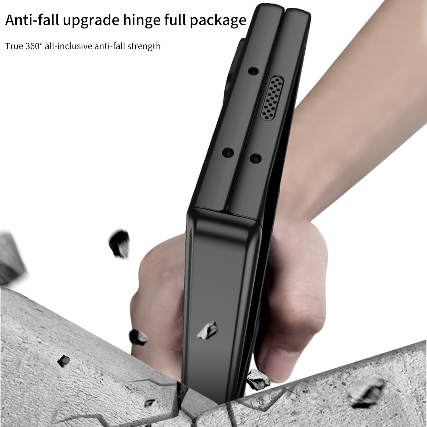 Magnetyczny zawias Ukryty uchwyt Etui w komplecie z tylną osłoną ekranu do Galaxy Z Fold 6/5/4/3