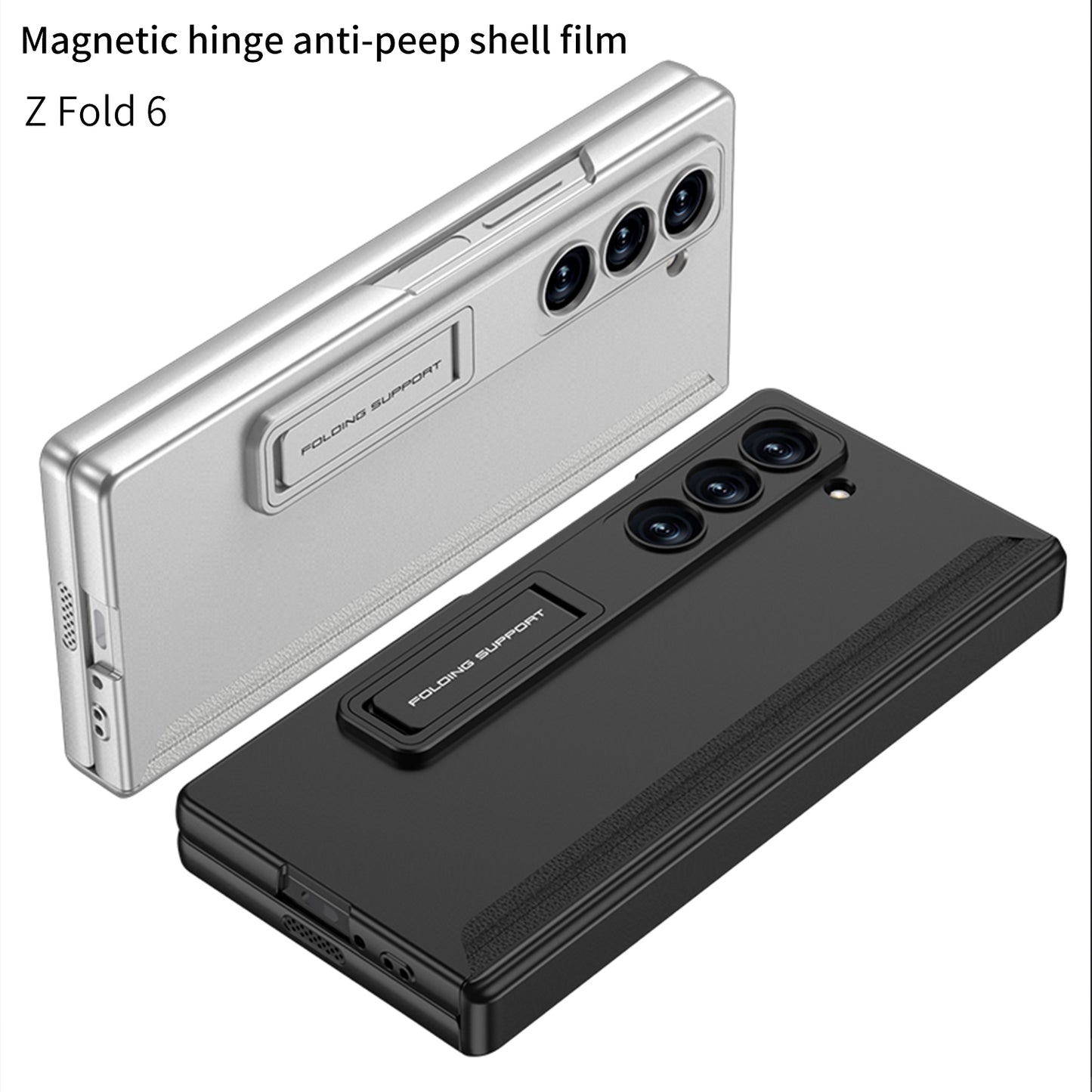 Magnetyczny zawias Ukryty uchwyt Etui w komplecie z tylną osłoną ekranu do Galaxy Z Fold 6/5/4/3