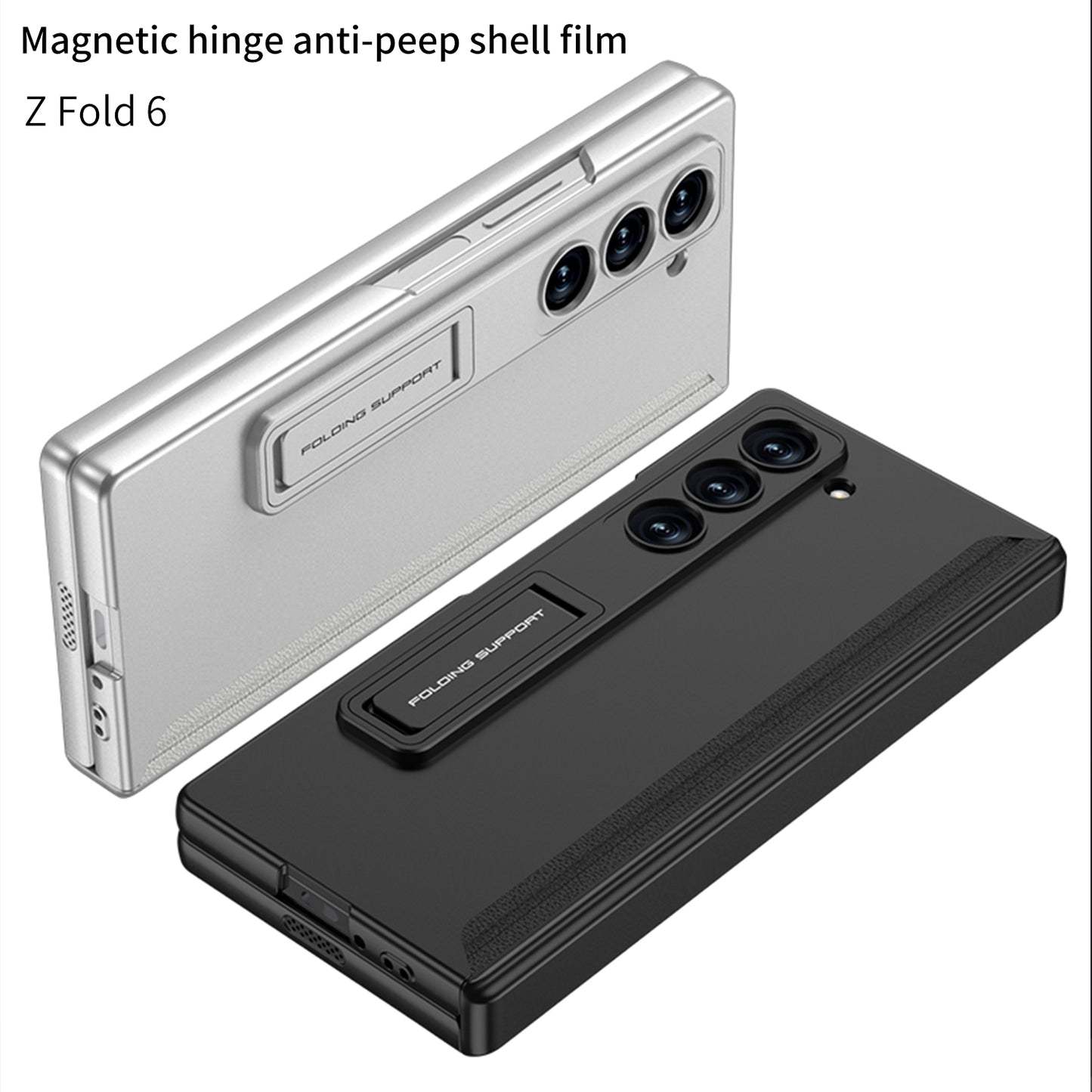 Magnetyczny zawias Ukryty uchwyt Etui w komplecie z tylną osłoną ekranu do Galaxy Z Fold 6/5/4/3