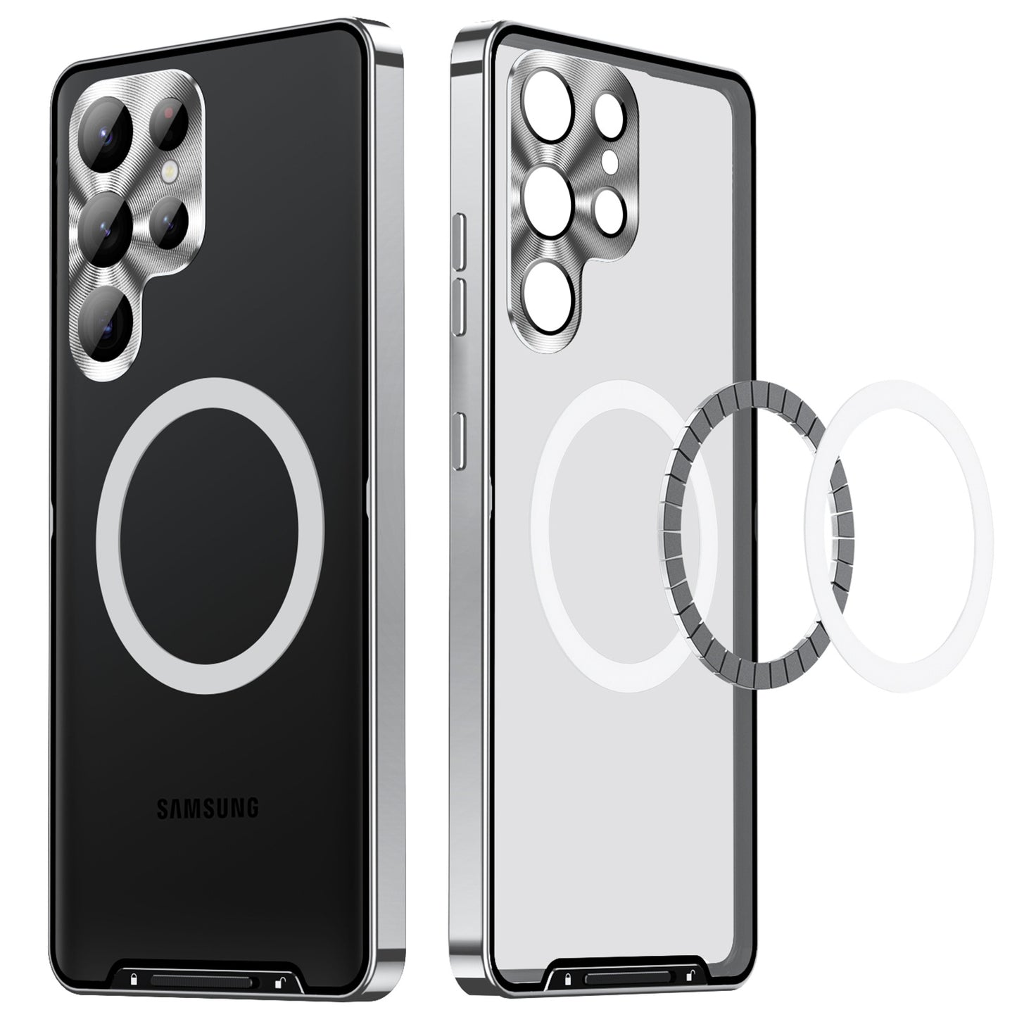 Μαγνητική μεταλλική θήκη Magsafe για Samsung Galaxy S23 S22 S21 Ultra Plus Note20 Ultra