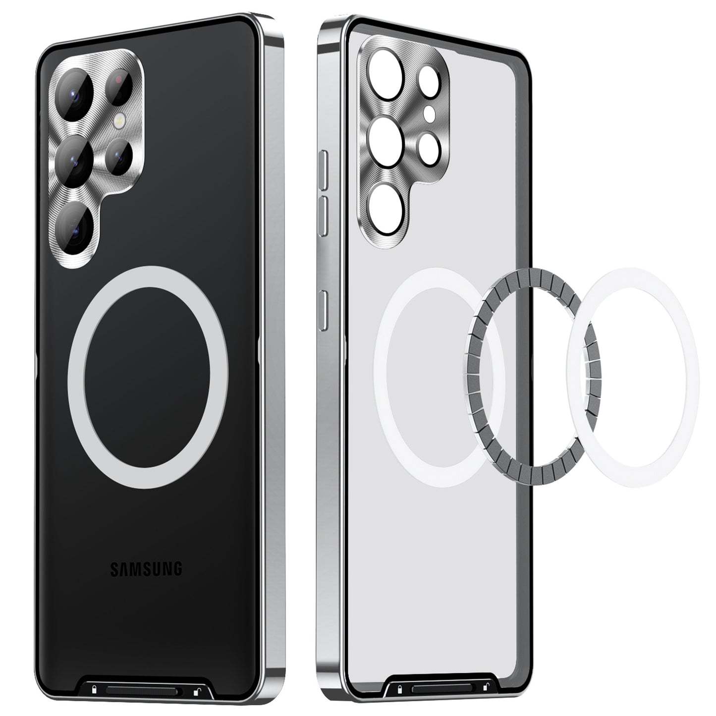 Μαγνητική μεταλλική θήκη Magsafe για Samsung Galaxy S23 S22 S21 Ultra Plus Note20 Ultra