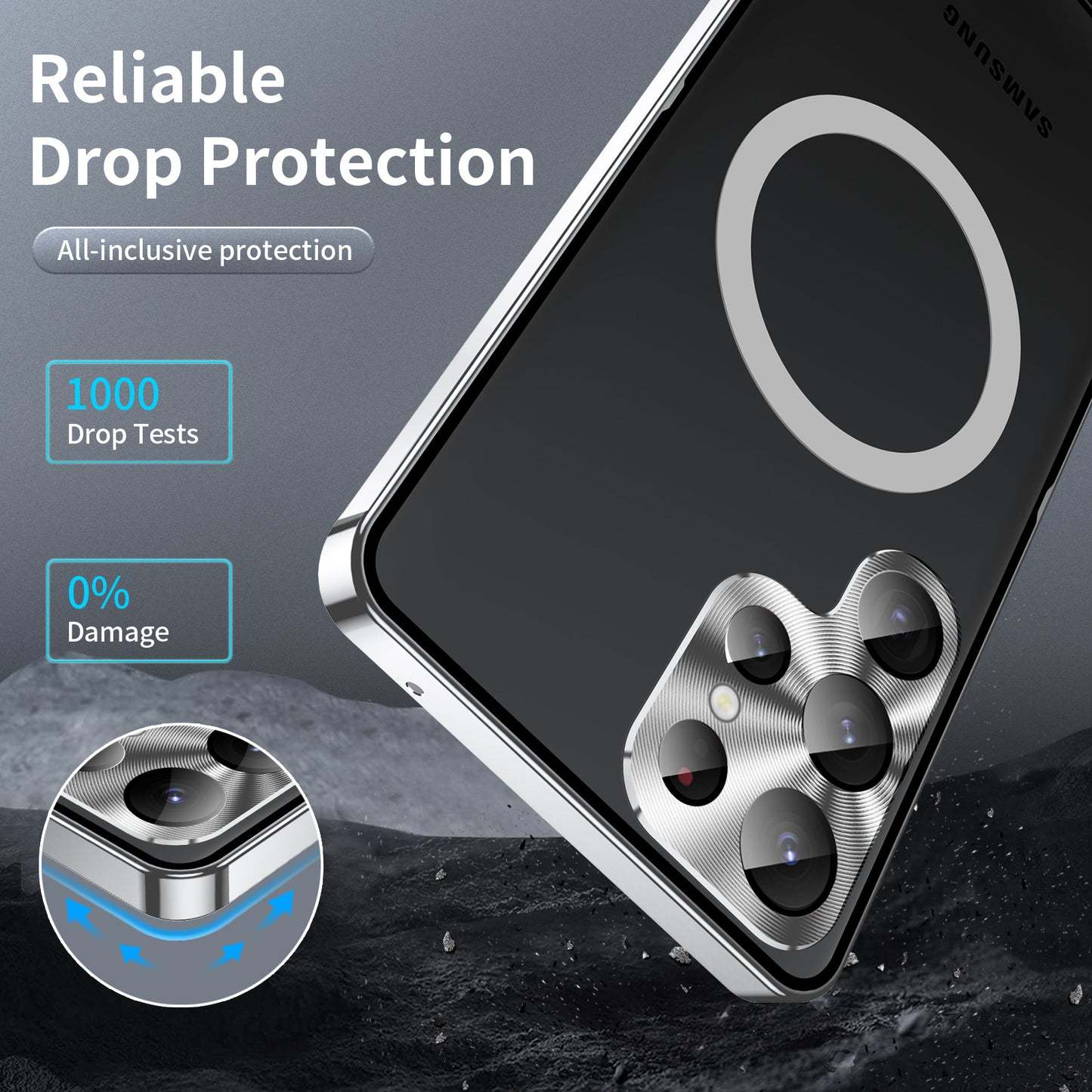 Μαγνητική μεταλλική θήκη Magsafe για Samsung Galaxy S23 S22 S21 Ultra Plus Note20 Ultra