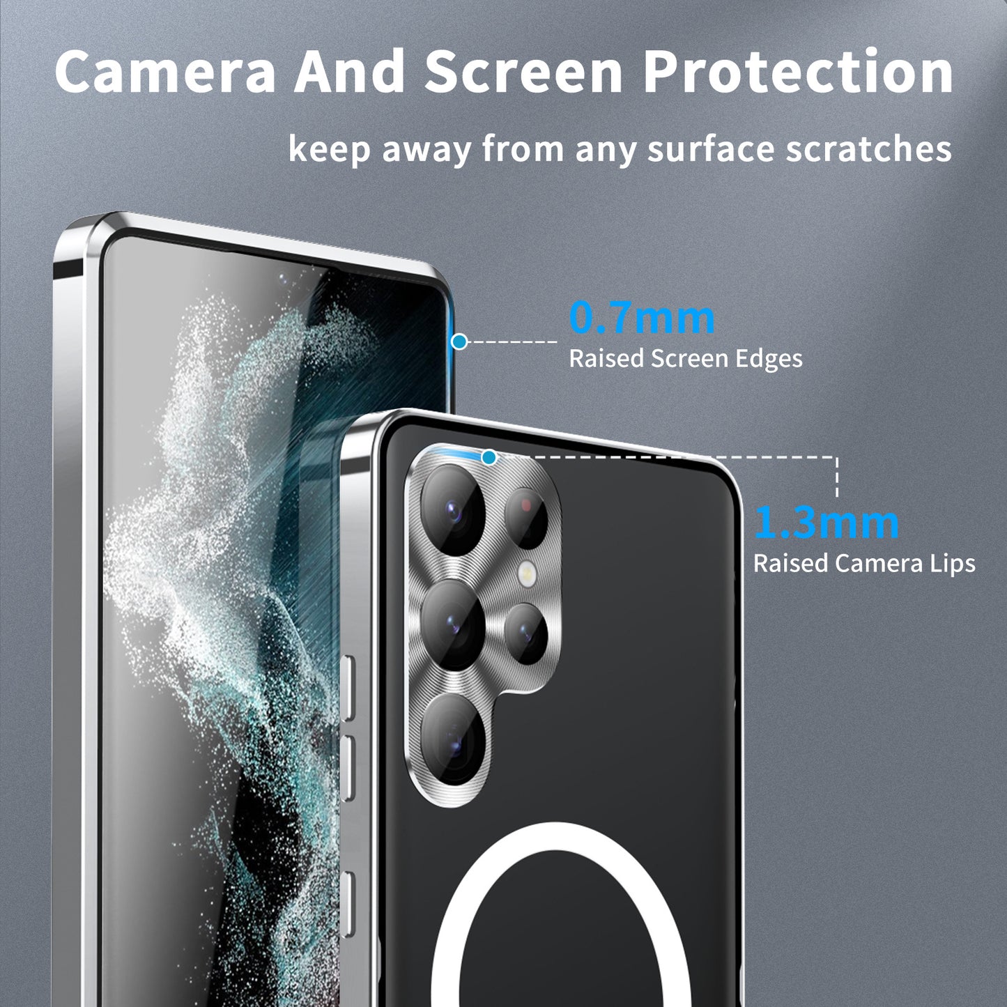 Μαγνητική μεταλλική θήκη Magsafe για Samsung Galaxy S23 S22 S21 Ultra Plus Note20 Ultra
