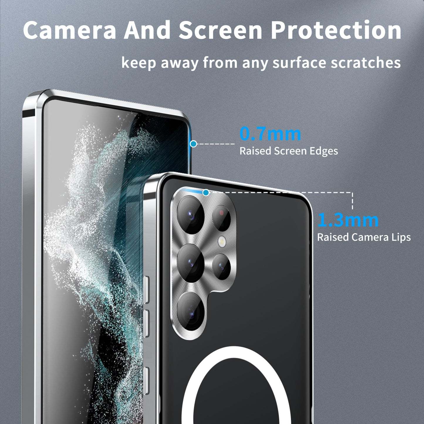Μαγνητική μεταλλική θήκη Magsafe για Samsung Galaxy S23 S22 S21 Ultra Plus Note20 Ultra