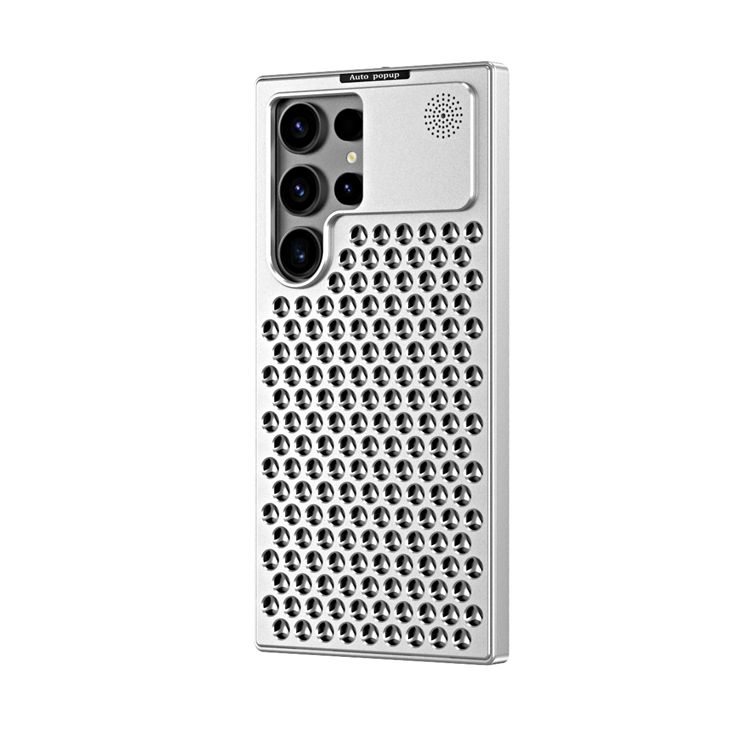 Titanium alloy mobile phone case, aromatherapy cooling case for Apple and Samsung, titanium alloy anti-fall mobile phone protective cover