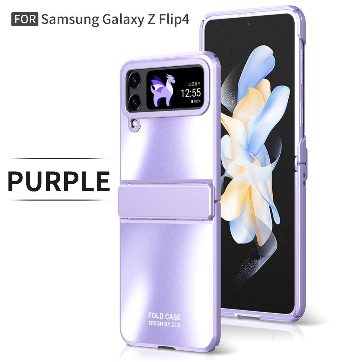 Matowe, elektrolityczne etui na telefony Samsung Z Flip 5/4/3