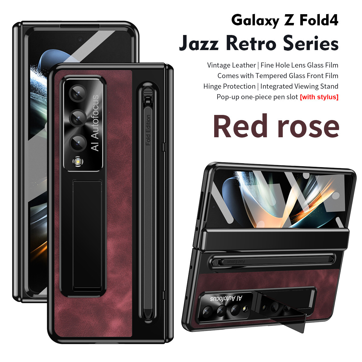 Nadaje się do etui na telefon komórkowy Samsung Zfold FOLD4 składana oficjalna folia na pióro wielofunkcyjne etui ochronne zapobiegające upadkowi