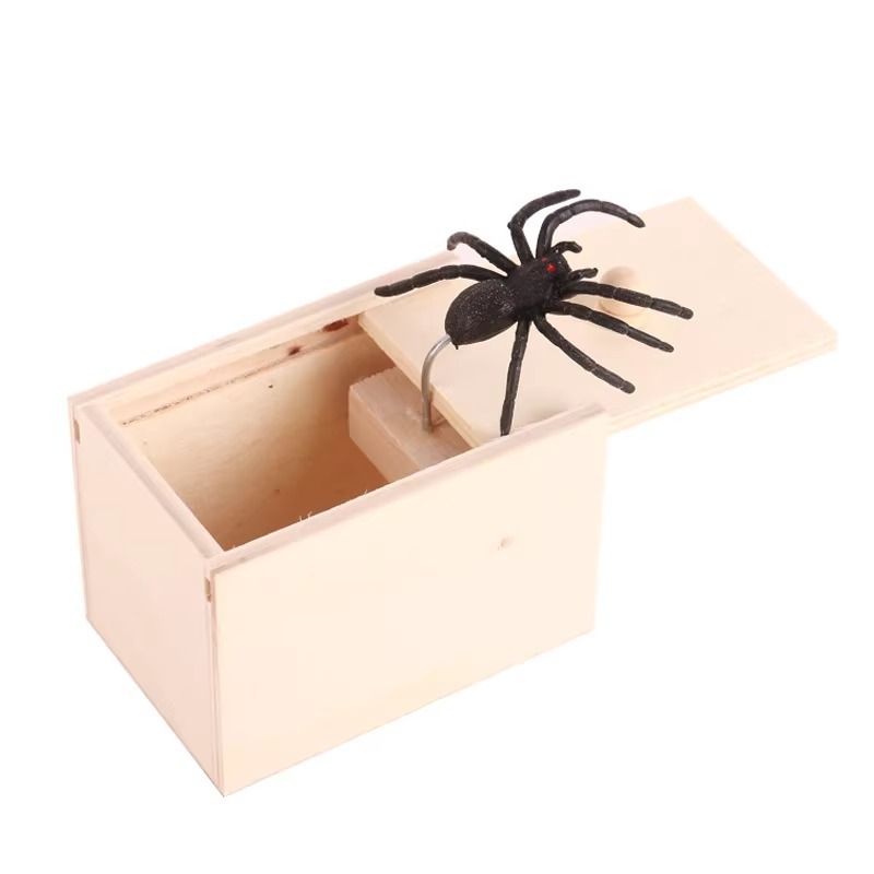 Szuper vicces, őrült tréfa ajándékdoboz pók 🎁Különleges ajándékok barátoknak/családnak!