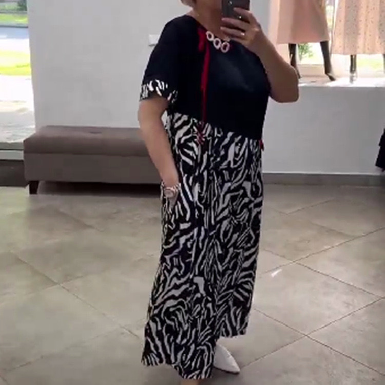 🔥 Rochie casual patchwork pentru femei