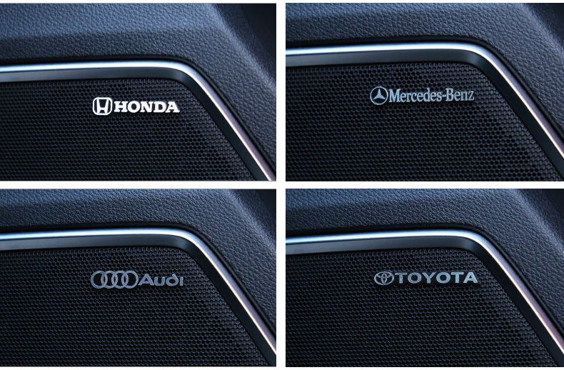 Adesivos de decoração de logotipo de carro criativo 3D 🎉10 peças🎉