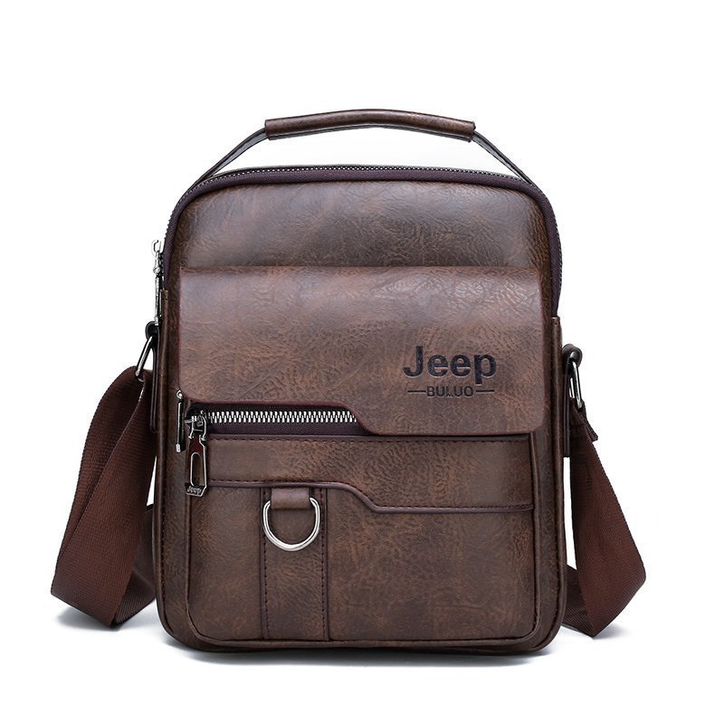 JEEP's new business casual vertical crossbody bag is made of pure cowhide