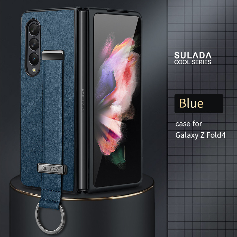 Etui na telefon komórkowy Samsung Zfold6 Sulada biznesowe etui z klapką ze skóry składanej 4/5/6 all-inclusive magnetyczne etui z przyssawką