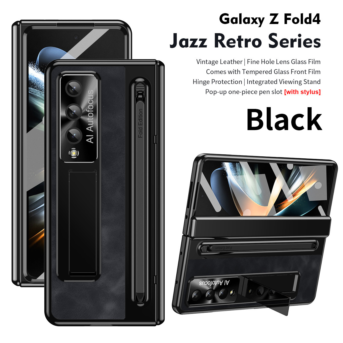 Nadaje się do etui na telefon komórkowy Samsung Zfold FOLD4 składana oficjalna folia na pióro wielofunkcyjne etui ochronne zapobiegające upadkowi